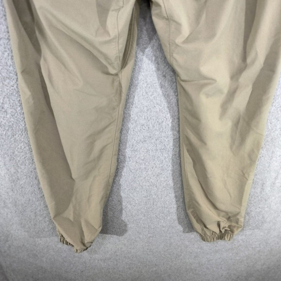 Hurley Jogger Pants Mens Size L Khaki Drawstring Mesh Lining Athleisure Nylon - Picture 10 of 13
